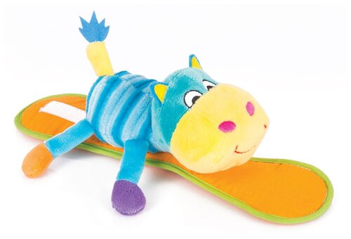 Подвесная игрушка Happy Snail Бегемот Бубба (14HSK03BU), голубой/оранжевый