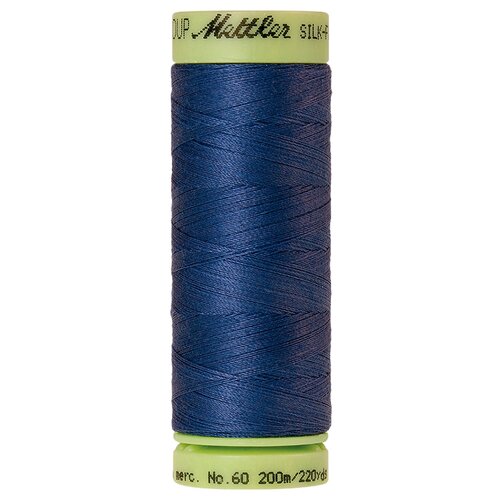 Нить для машинного квилтинга SILK-FINISH COTTON 60, 200 м 100% хлопок 1316 Steel Blue ( 9240-1316 ) нить для машинного квилтинга silk finish cotton 60 200 м 100% хлопок 0611 blue green opal 9240 0611