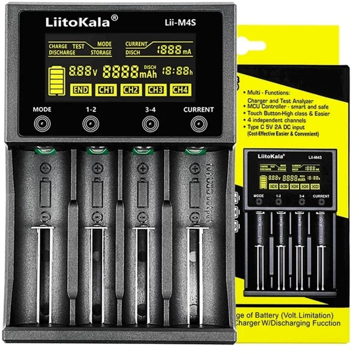Зарядное устройство Liitokala Lii-M4S