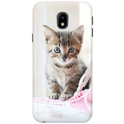 фото Cиликоновый чехол на samsung galaxy j3 (2017) / самсунг джей 3 2017 с принтом "милый котенок" gosso