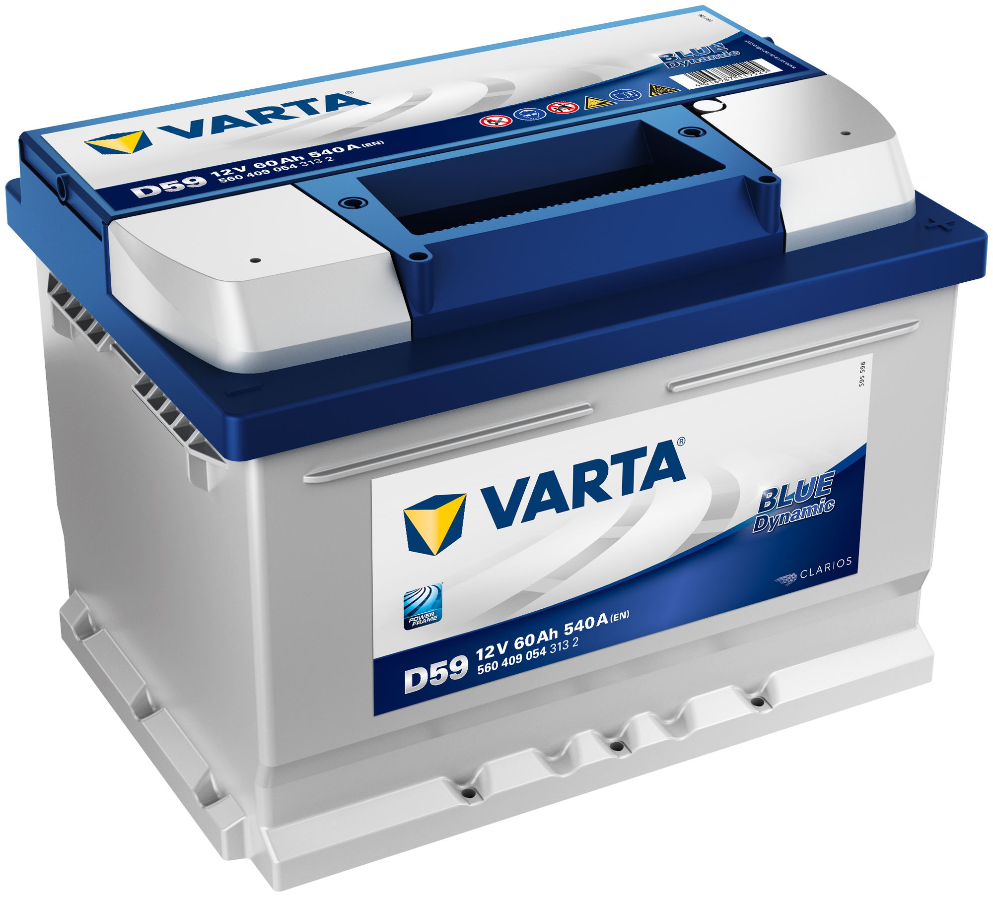 Аккумулятор для спецтехники VARTA Blue Dynamic D59 (560 409 054) 242x175x175