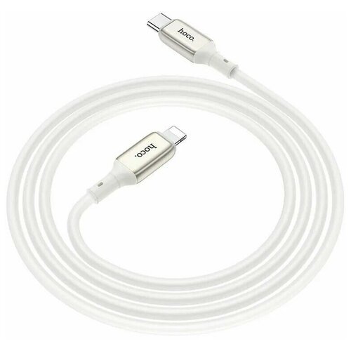 Кабель Type-C - Lightning для iPhone, Hoco X66, PD, Белый кабель type c lightning для iphone hoco x66 pd белый