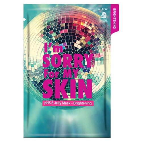 im sorry for my skin тканевая маска для лица сияние ph 5 5 jelly mask brightening 3 шт 33 мл Ultru Тканевая маска I'm Sorry For My Skin pH5.5 Jelly Mask - Brightening, 30 г, 33 мл