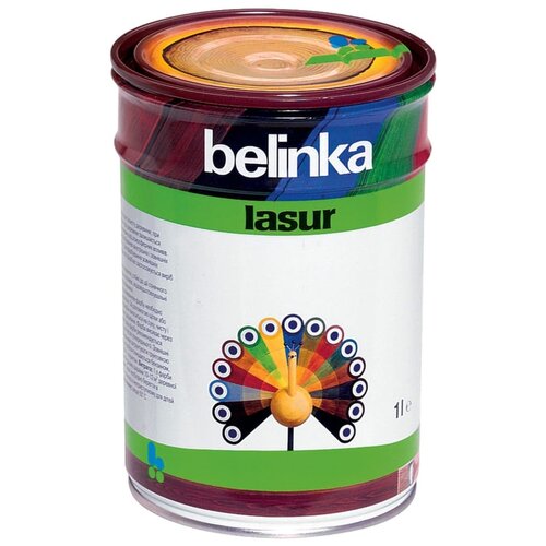 Belinka декоративная пропитка Lasur, 1 кг, 1 л, 14 лиственница краска belinka lasur 14 10л лиственница