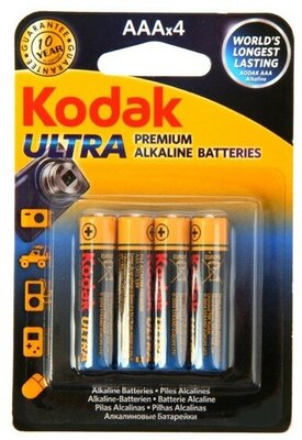 Pilas Alcalinas Kodak Ultra Premium Alkaline AAA LR03