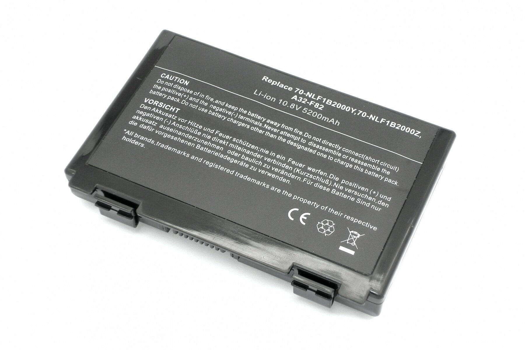 Аккумулятор для ноутбука Asus K40, K50, K70, F82, X5, (A32-F82), 4400mAh, 11.1V