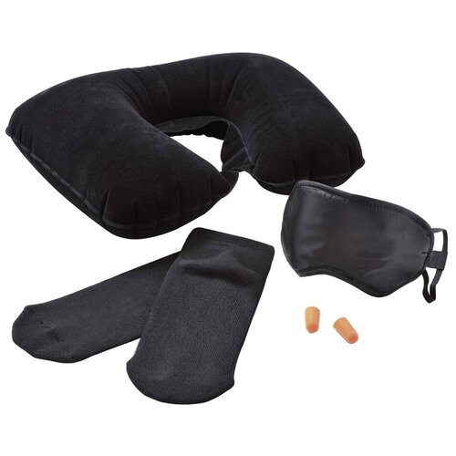 фото Набор дорожный: повязка для глаз, беруши, надувная подушка, носки yoogift