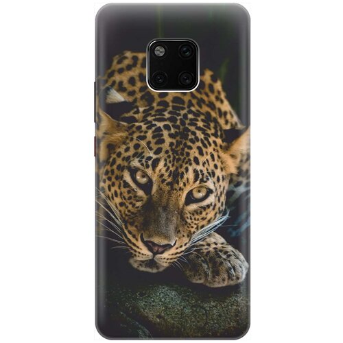 фото Gosso ультратонкий силиконовый чехол-накладка для huawei mate 20 pro с принтом "загадочный леопард"