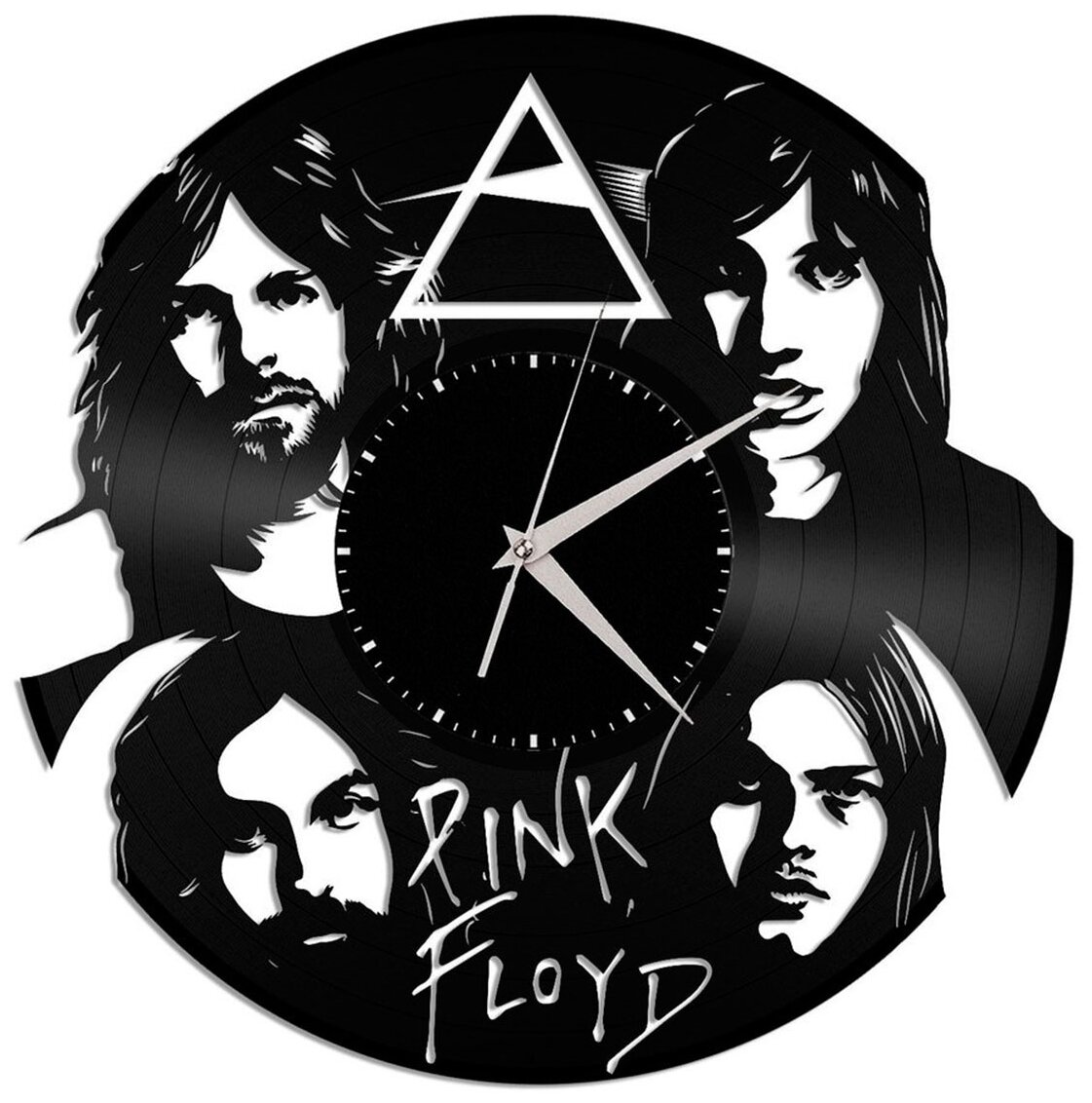 Часы из виниловой пластинки (c) VinylLab Pink Floyd