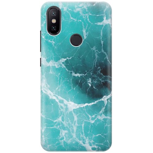 фото Cиликоновый чехол на xiaomi mi 6x / mi a2 / сяоми ми 6х / ми а2 с принтом "лазурный океан" gosso
