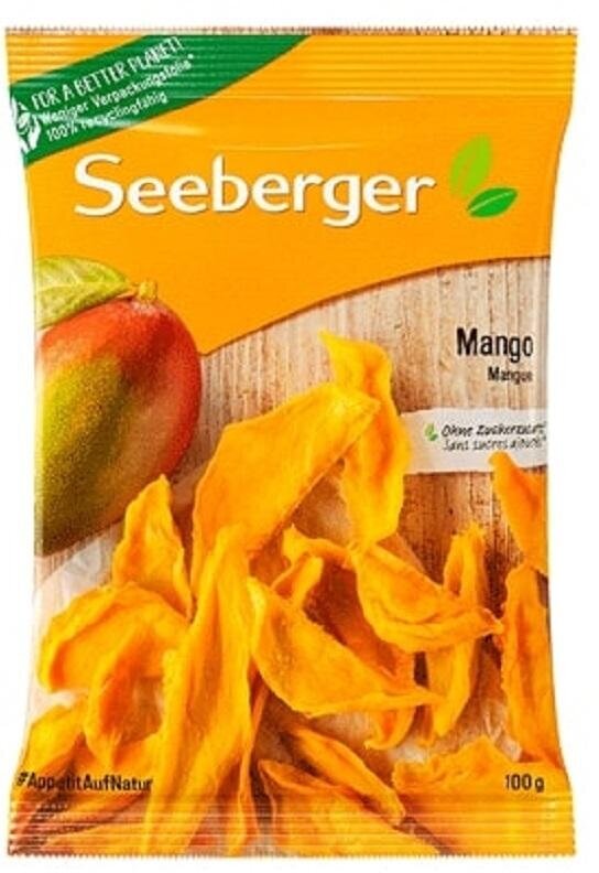 Сухофрукты Seeberger Манго дольками сушеный, 100г