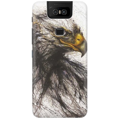 фото Re:pa накладка transparent для asus zenfone 6 zs630kl с принтом "ястреб"