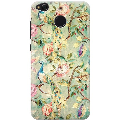 фото Gosso ультратонкий силиконовый чехол-накладка для xiaomi redmi 4x с принтом "винтажный цветочный паттерн"