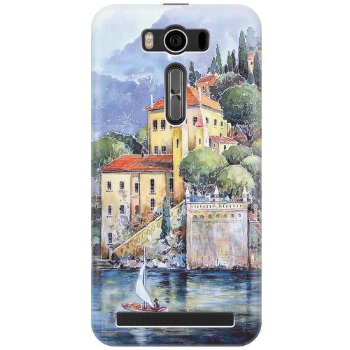 фото Cиликоновый чехол на asus zenfone 2 lazer (ze500kl) / асус зенфон 2 лазер (зе500кл) с принтом "город у моря" gosso