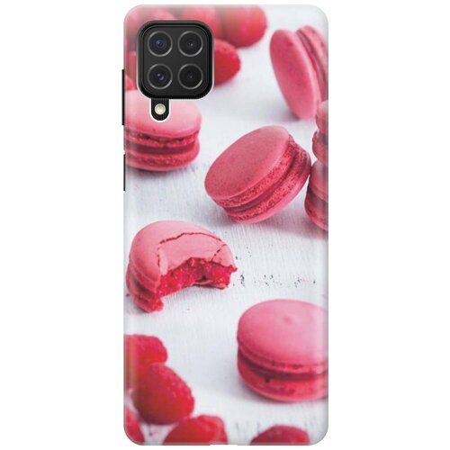 фото Ультратонкий силиконовый чехол-накладка для samsung galaxy m62 с принтом "малиновые макаруны" gosso