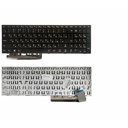 Keyboard / Клавиатура для ноутбука Lenovo IdeaPad 110-15ISK черная, Гор. Enter клавиатура keyboard для ноутбука lenovo ideapad черная с рамкой гор enter 9z ncssn 20r