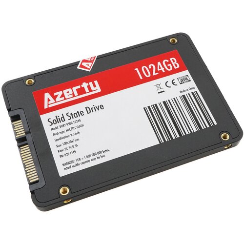 Жесткий диск SSD 2.5' 1024Gb Azerty Bory R500 1024G жесткий диск ssd для ноутбука твердотельный azerty bory 512gb msata