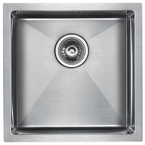 Мойка кухонная Paulmark Aller PM904444-BS брашированная нержавеющая сталь