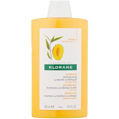 Klorane шампунь Nutrition and Hydration with mango butter, 400 мл