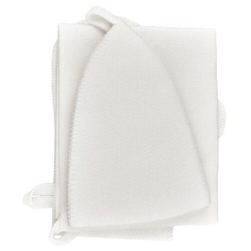 фото "банный набор ""идивбаню"" (шапка для бани, рукавица для бани, коврик) из 100% белого войлока" kilux