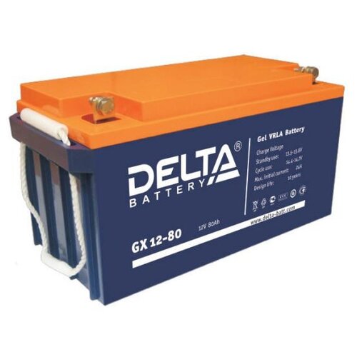 фото Аккумуляторная батарея delta battery gx 12-80 80 а·ч