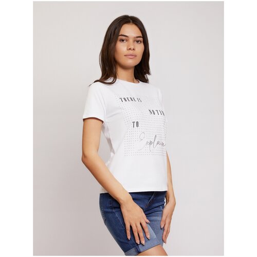 фото Футболка zolla, размер xs, 01 optic white (белый)