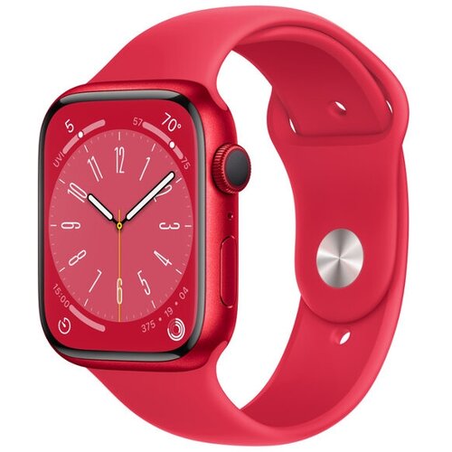 Умные часы APPLE Watch Series 8 GPS 45mm Product Red Aluminum Case with Red Sport Band - ML MNUU3 5546900₽