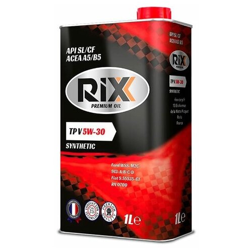Масло моторное RIXX TP V синтетическое 5W-30 SL/CF (1 л)