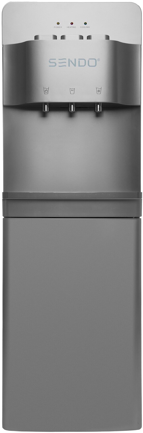 Напольный кулер для воды SENDO AQUA 2DС-f с верхней загрузкой и холодильником - фотография № 1