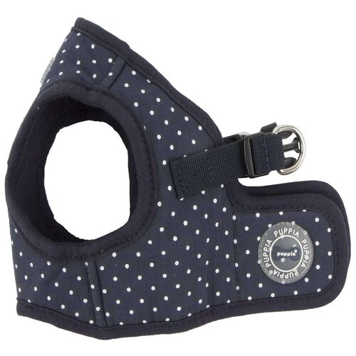 Шлейка Puppia Dotty harness II B (M), обхват шеи 26 см, темно-синий, M