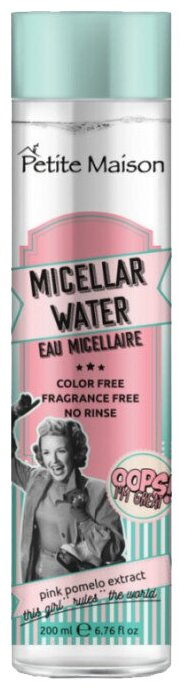 Petite Maison мицеллярная вода для снятия макияжа с экстрактом розового помело, 200 мл, 200 г