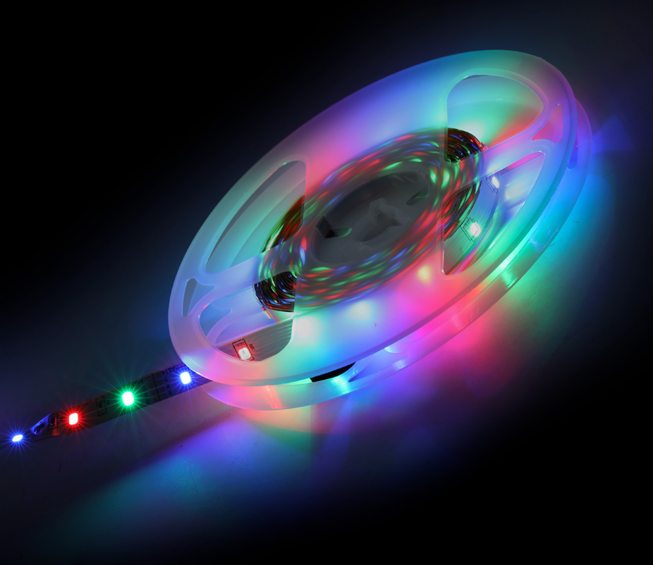 Светодиодная лента Smartbuy 6.3Вт, 12В, 54шт/м, 5 метров (SBL-IP20-6-3-RGB) RGB - фотография № 1