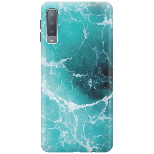 фото Gosso ультратонкий силиконовый чехол-накладка для samsung galaxy a7 (2018) с принтом "лазурный океан"