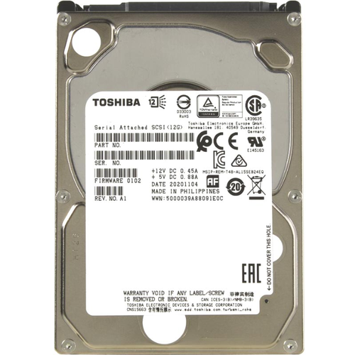 Жесткий диск Infortrend Toshiba Enterprise 3.5 SAS 12Gb/s HDD, 6TB, 7200RPM, 1 in 1 Packing 5YW жесткий диск infortrend toshiba 3 5 hdd sas 12gb s 7200 rpm 16tb 1 in 1 packing