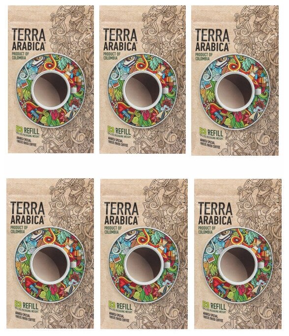 Кофе TERRA ARABICA Colombia 75 гр м/у сублимированный 6шт. - фотография № 1