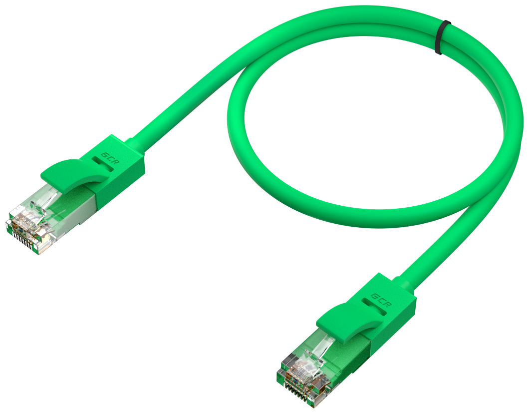 Кабель GCR RJ45-RJ45 0,5м M-M Green GCR-LNC05-0.5m Green Connection - фото №8