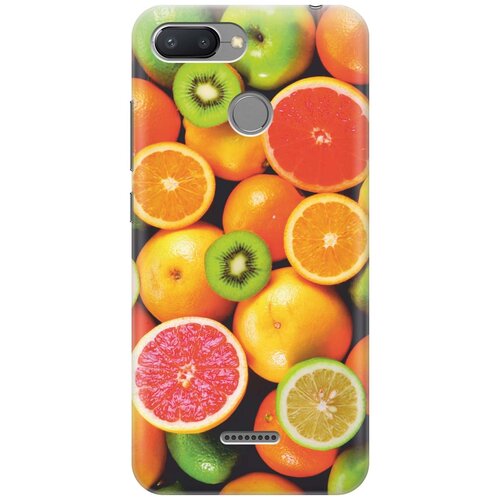 фото Gosso ультратонкий силиконовый чехол-накладка для xiaomi redmi 6 с принтом "сочные фрукты"