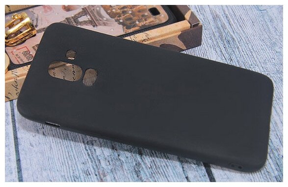 Чехол-накладка для Samsung J810F J8 2018 FASHION TPU матовый черный