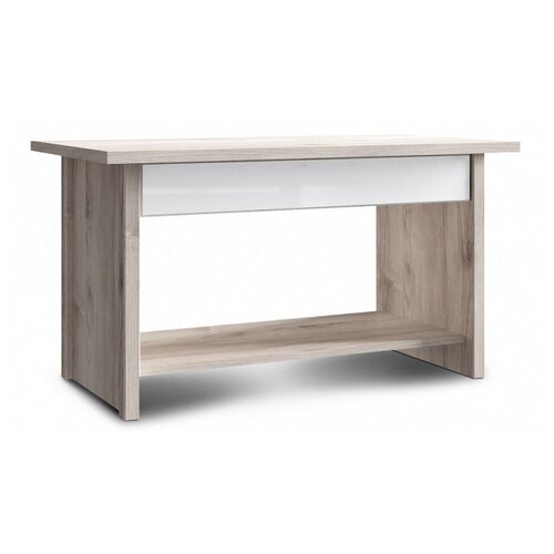 Стол журнальный Orlando 1S, Цвет корпуса: каштан найроби, Цвет фасада: белый, Цвет столешницы: каштан найроби, Цвет кромки: белый, каштан найроби