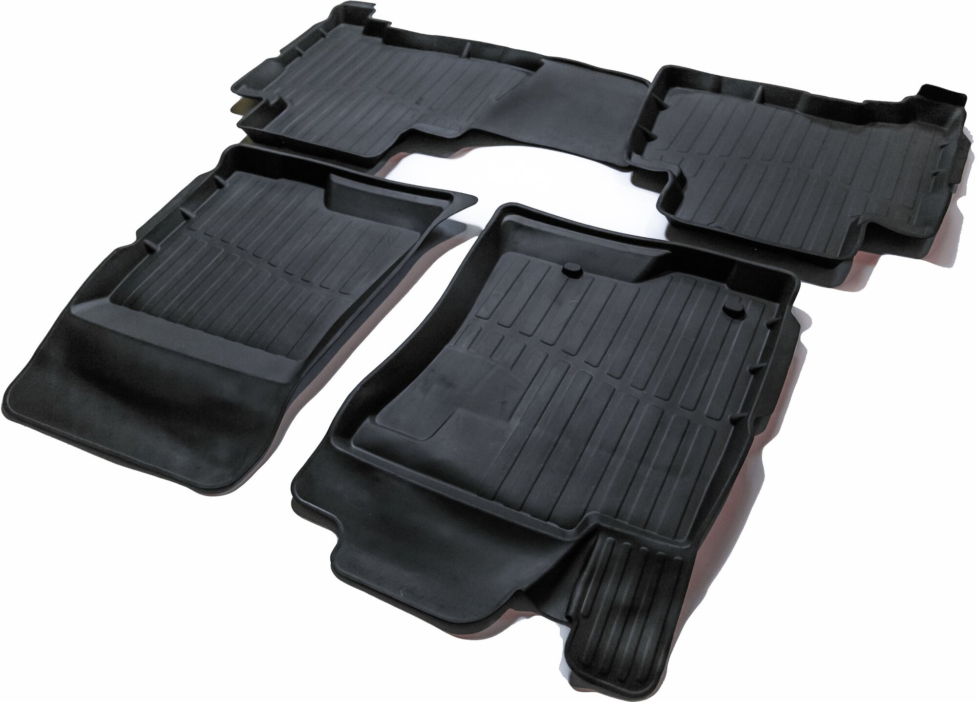 фото Резиновые 3D Premium коврики в салон SRTK на Lexus GX (2009-2019), Toyota Land Cruiser Prado (2009-2023)