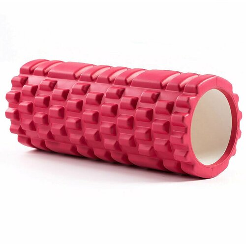 Массажный цилиндр Foam Roller 33см - Красный