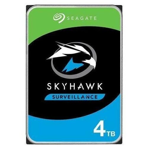 4TB Seagate Skyhawk ST4000VX013 Serial ATA III 5900 rpm 256mb для видеонаблюдения 948700₽