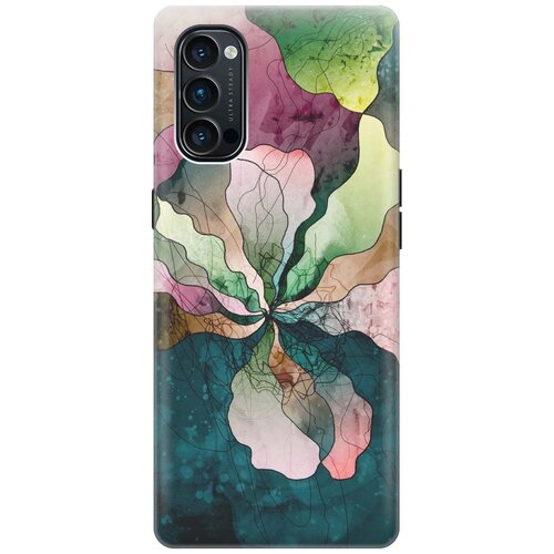 фото Cиликоновый чехол на oppo reno4 / оппо рено4 с принтом "прекрасные цвета" gosso