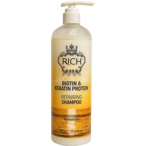 Интенсивный увлажняющий шампунь обогащенная формула кератин и протеин 750 мл.