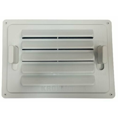 Вентиляционная регулируемая решетка для цоколя KROVENT RAL 9003 белый 990₽