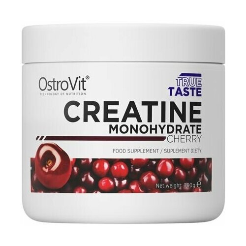 фото Креатин моногидрат островит, creatine monohydrate ostrovit, 300 г., вишня