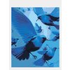 Картина по номерам Selfica Стая синих птиц 50х40см. - изображение