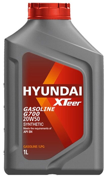 HYUNDAI XTeer Gasoline G700 20W50 (1L)_масло моторн.! синт.\ API SP 1011007