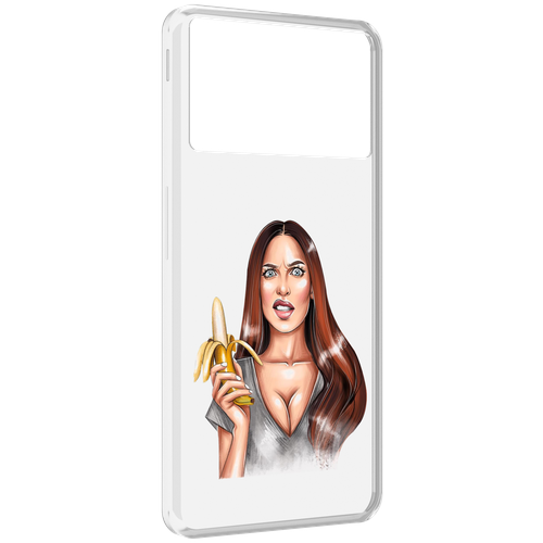 Чехол MyPads девушка-с-бананом для ZTE Nubia Z40S Pro задняя-панель-накладка-бампер