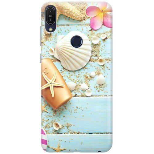 фото Re:pa накладка transparent для asus zenfone max (m1) zb555kl с принтом "пляжный натюрморт"